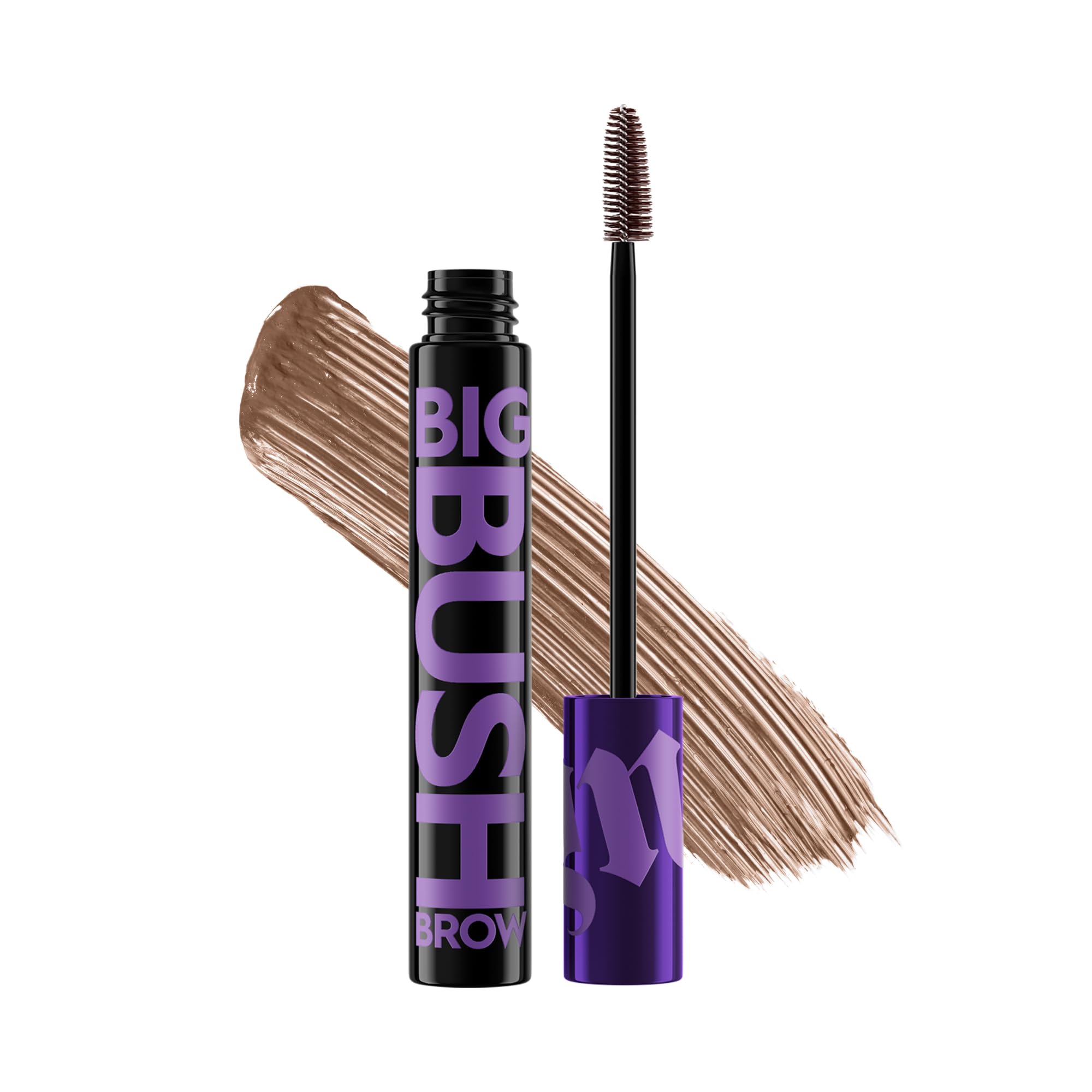 Urban Decay Big Bush Volumizing Tinted Eyebrow Gel, Waterproof, Smudge-Resistant, Flake-Resistant, Buildable Brow Gel Fibers, Long-lasting, Up to 24 HR Hold, Nourishing Castor Oil, Vegan - 0.19 fl oz