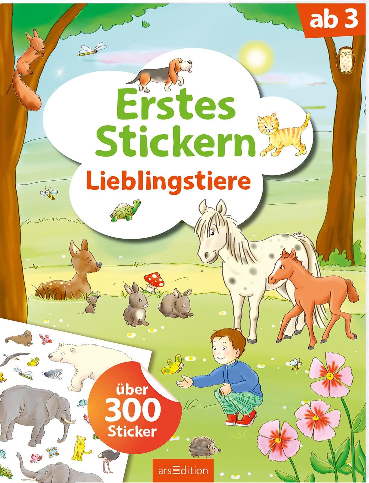 Erstes Stickern Lieblingstiere: Über 300 Sticker