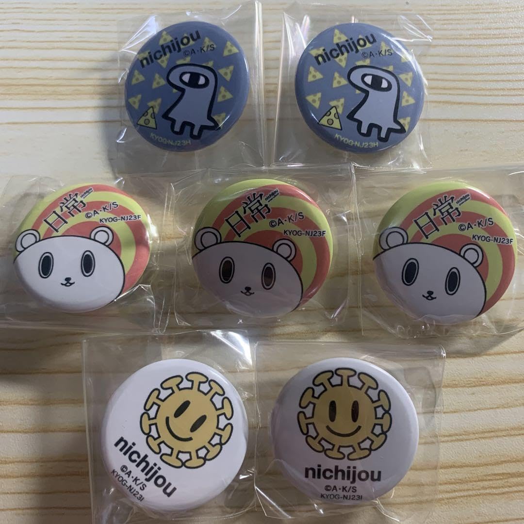 日常 キャラバッジコレクション 缶バッジ コンプセット あらゐけいいち グッズ