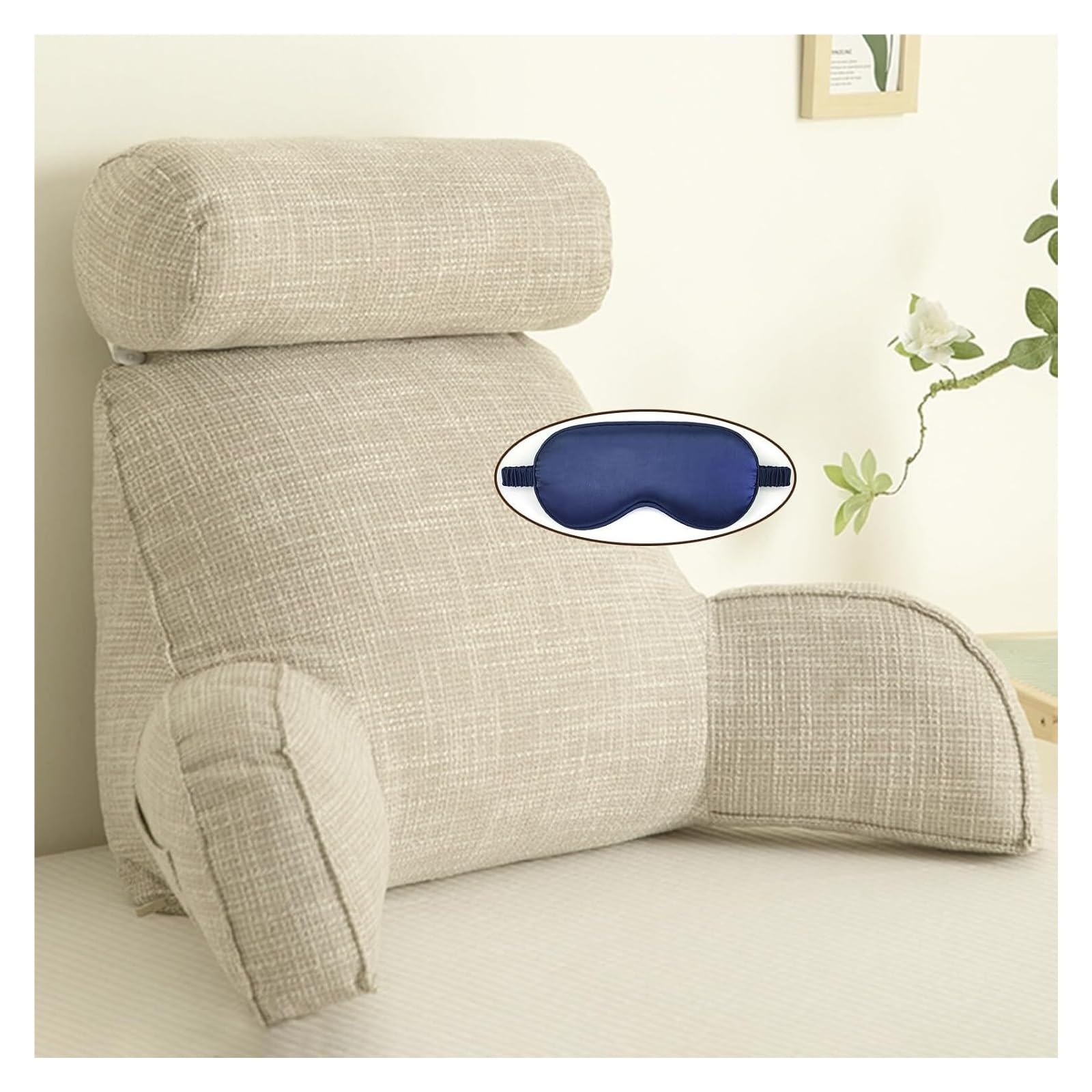 Iulgfsc K Reading Pillow， Reading Cushion,Detachable Sofa And Bedside,Backrest Lounge