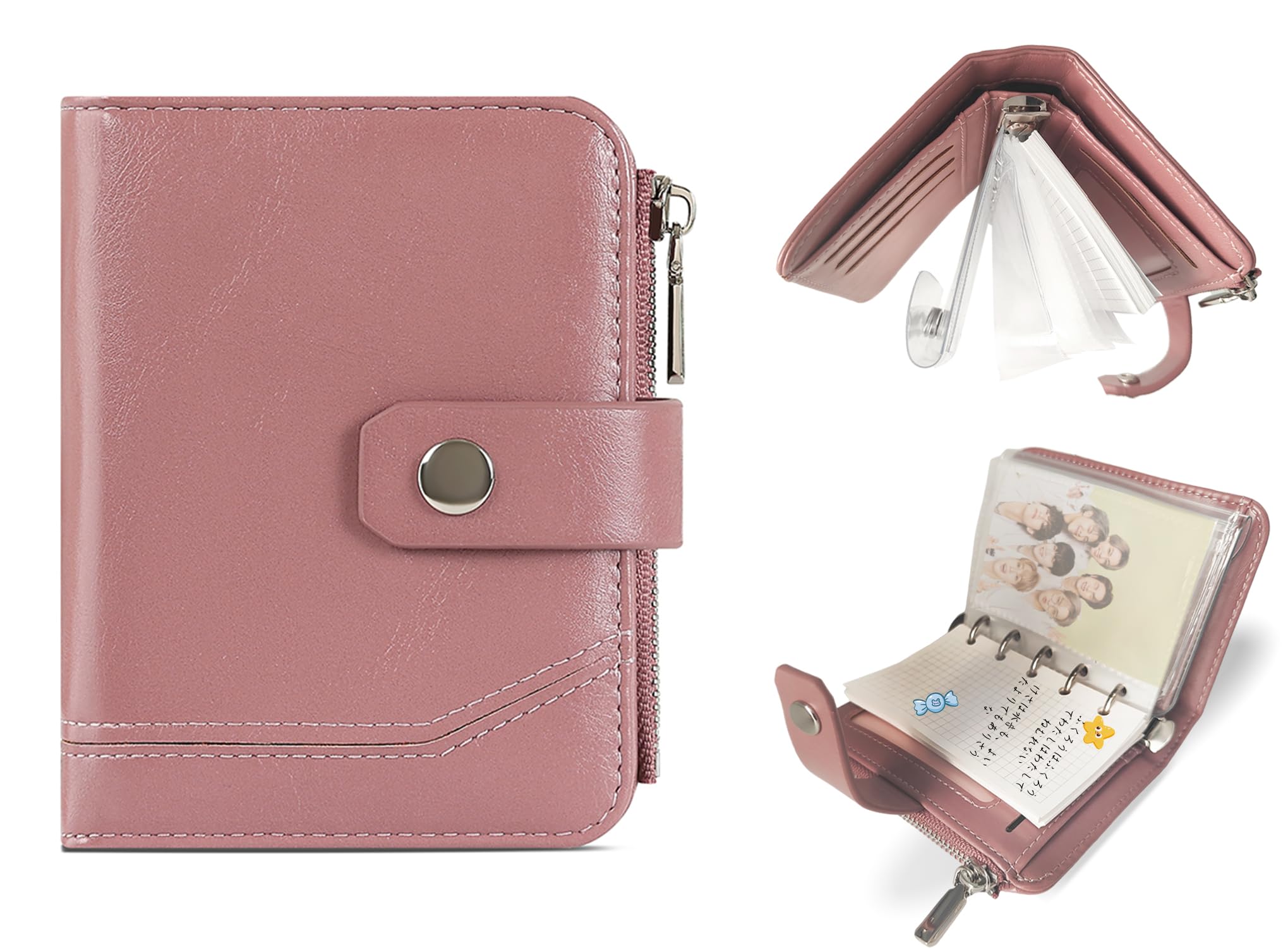 Amazon | 新型 手帳式 財布 レディース 二つ折り メンズ