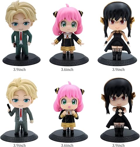 Miniatura 2 de Anya Forger Figura de acción, para decoración de escritoriocoleccionables, regalos para fanáticos, amigos