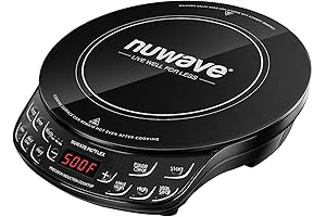 Nuwave Flex Precision Induction Cooktop, 6.5" Coil, Ceramic Glass, 45 Temps, 600-1300 Watts