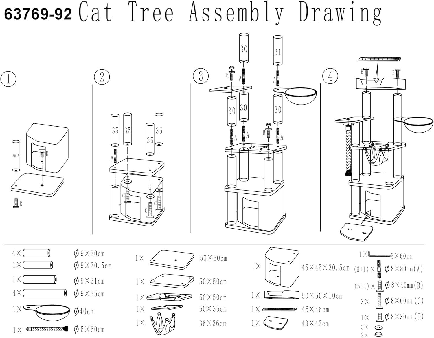 Nobby Classic Zada Cat Scratching Post Cream