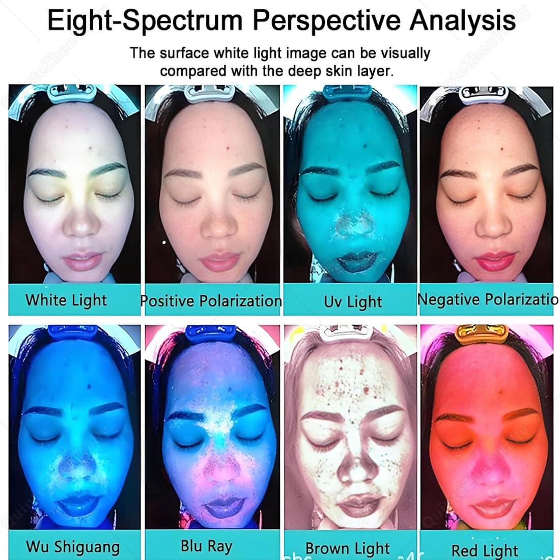 Máquina Análisis Piel 3D,Herramienta Profesional Diagnóstico Facial,Máquina Detección Problemas Piel 3D,Resolución Pantalla 1920 X 1080,para Salones & Spas 13.3inch