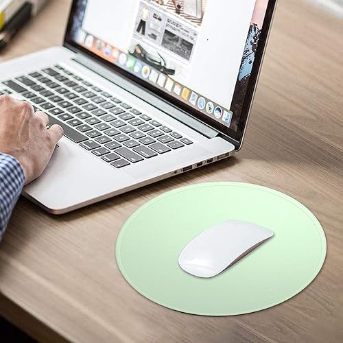Miniatura 7 de Dapesuom Alfombrilla redonda para mouse, 8.7 x 8.7 pulgadas, con textura de alta calidad, lavable, base de goma antideslizante, bonita alfombrilla