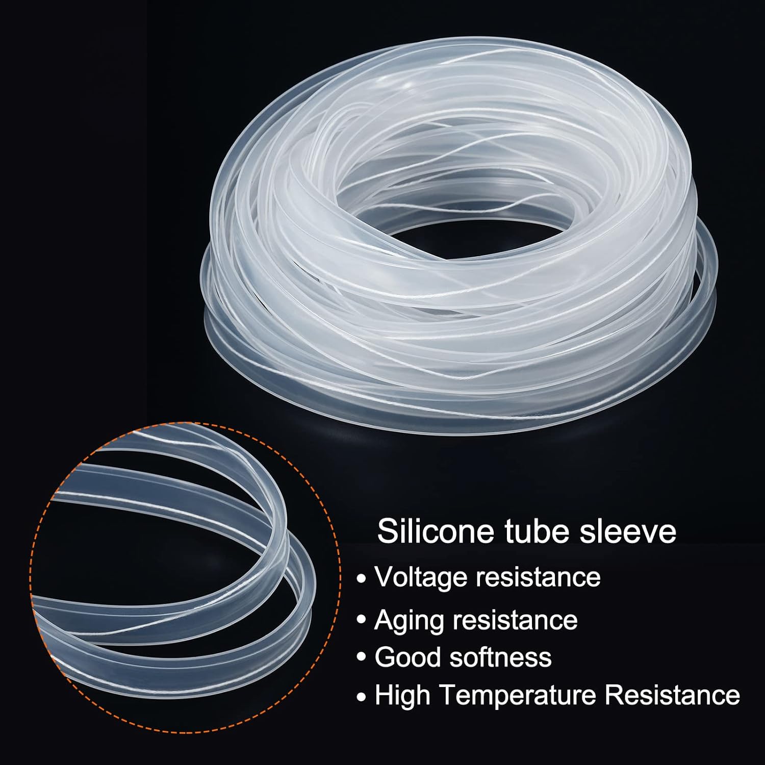 PATIKIL 16.4ft Silicone Tube Sleeve - Image 4