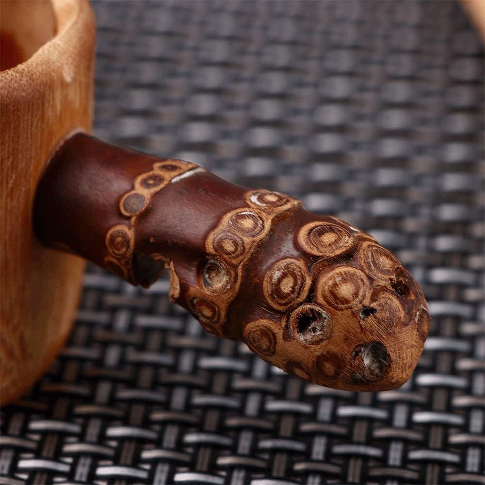 Colador de té de bambú, filtro infusor de té, herramientas de té, tamiz para preparar té, accesorios de bebida, accesorios de colador