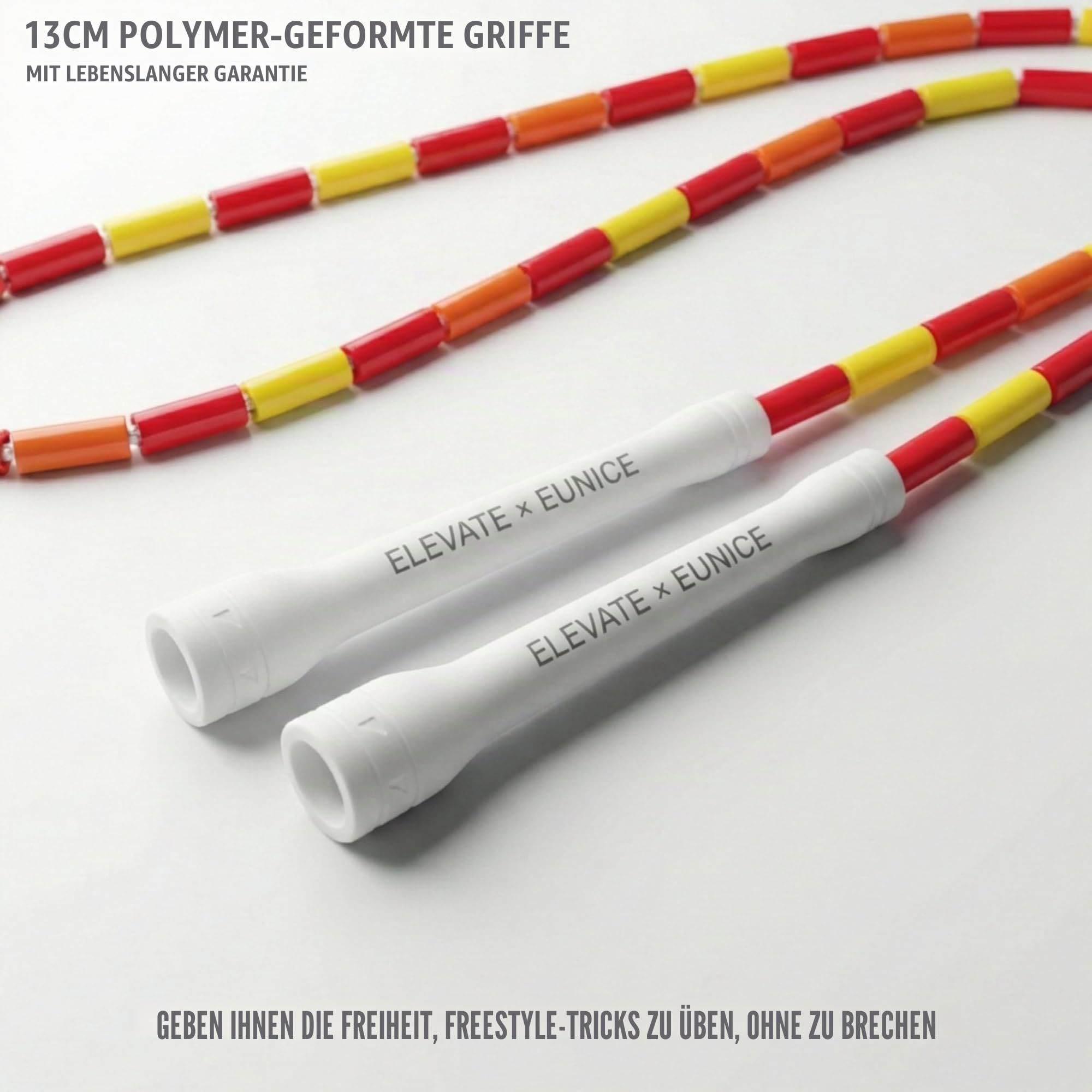 Elevate Rope Perlen‑Springseil Verstellbar 3 m mit Gratis Trainings‑App – Tangle‑Free, ideal für Rhythmus, Kontrolle & Cardio