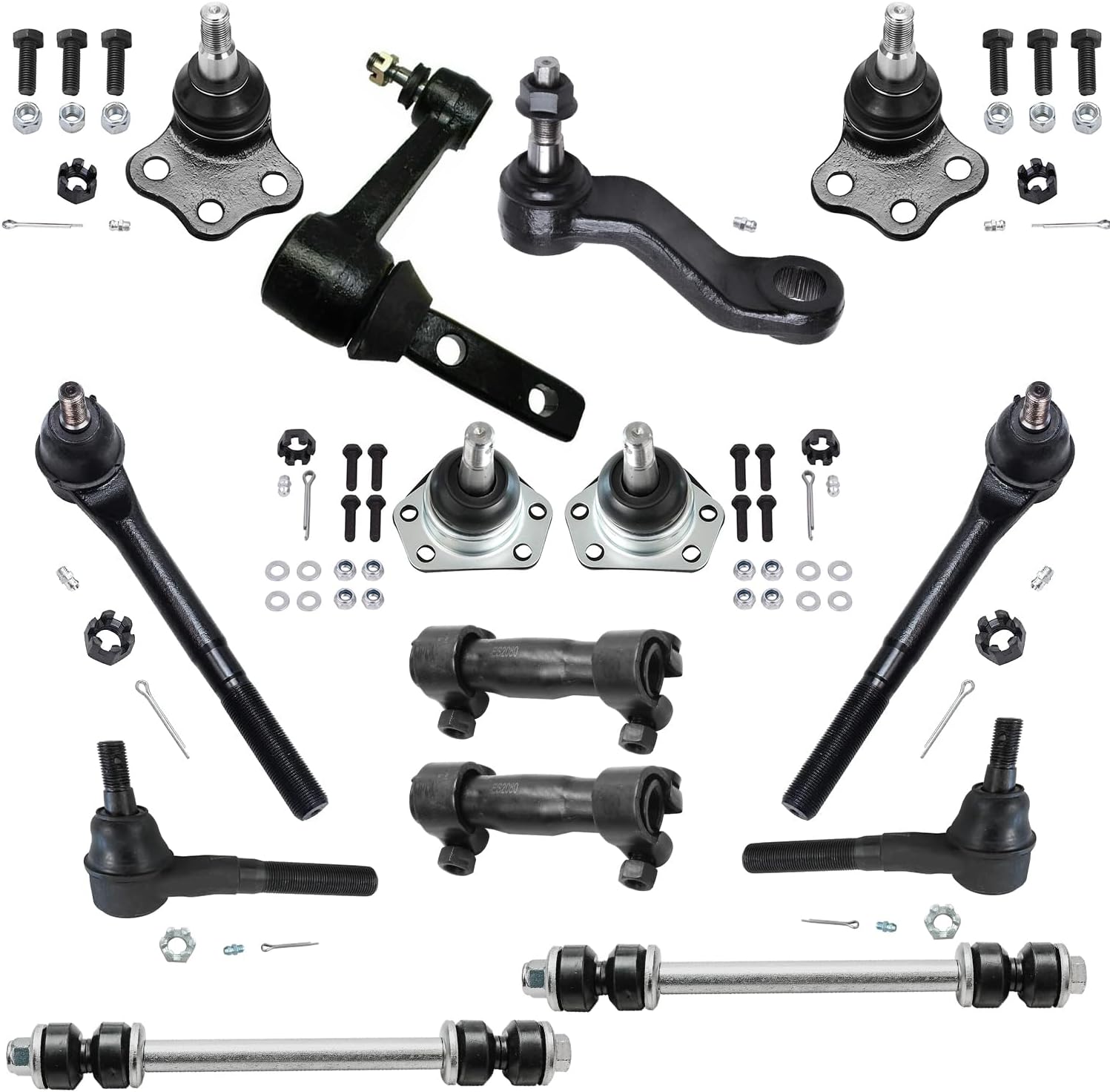 Detroit Axle 2WD 10pc Front Suspension Kit for 1997 1998