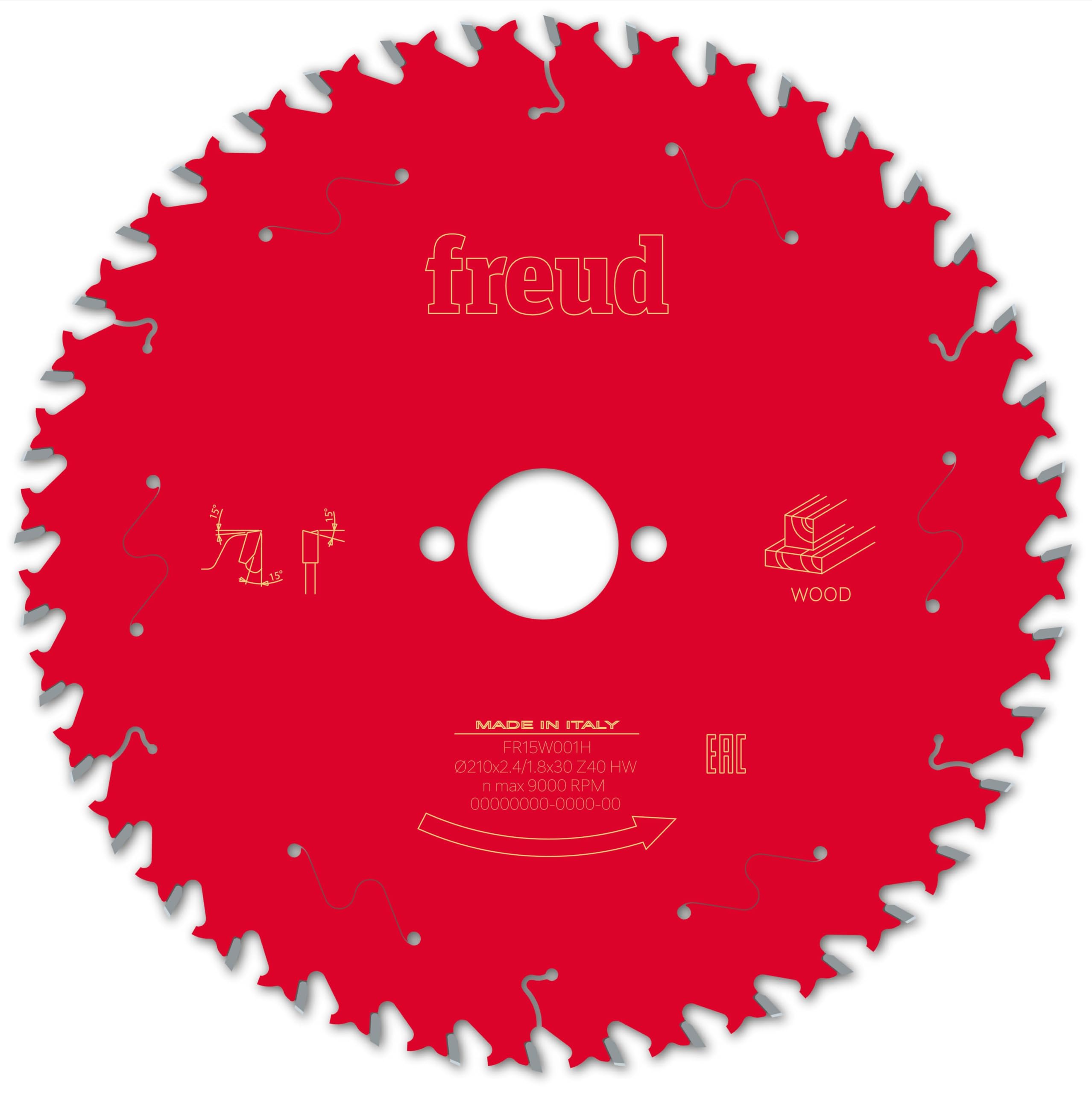 Freud LP40M Solid Wood Cutting Circular Saw Blade 210mm 40T 30mm