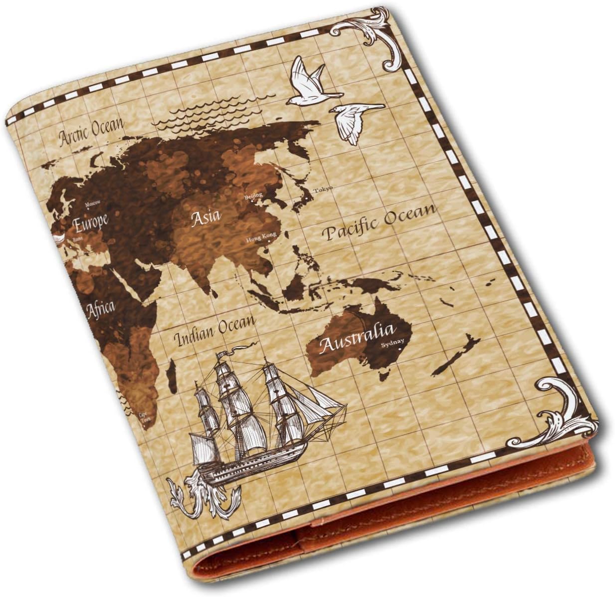 FASHION DUET Printed Passport Case/Card/Travel Document Holder for Travel Use,Compact Passport Cover/Holder for Men & Women, Multicolor, Casual,Classic,Retro,Modern, Multicolor, Casual,classic,retro