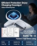 3 in 1 Magnetic Wireless Charger for Apple Multiple Devices, Foldable Fast Charging Station - Magsafe Charger Stand, Travel Charger Pad for iPhone 17 16 15 14 13 Pro Max Plus/Apple Watch/AirPods Pro