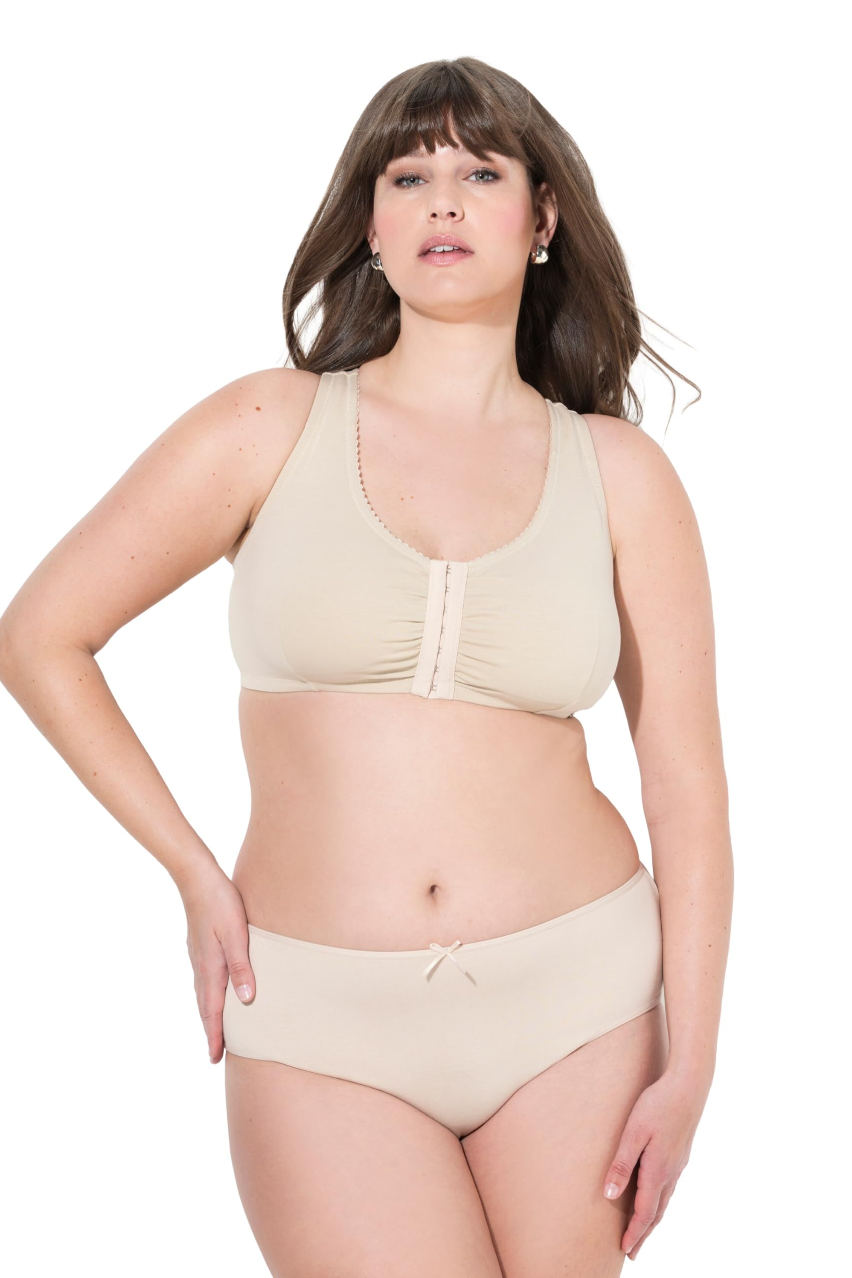 Ulla Popken Damen große Größen Übergrößen Plus Size Bustier, Still-BH, Vorderverschluss 842928