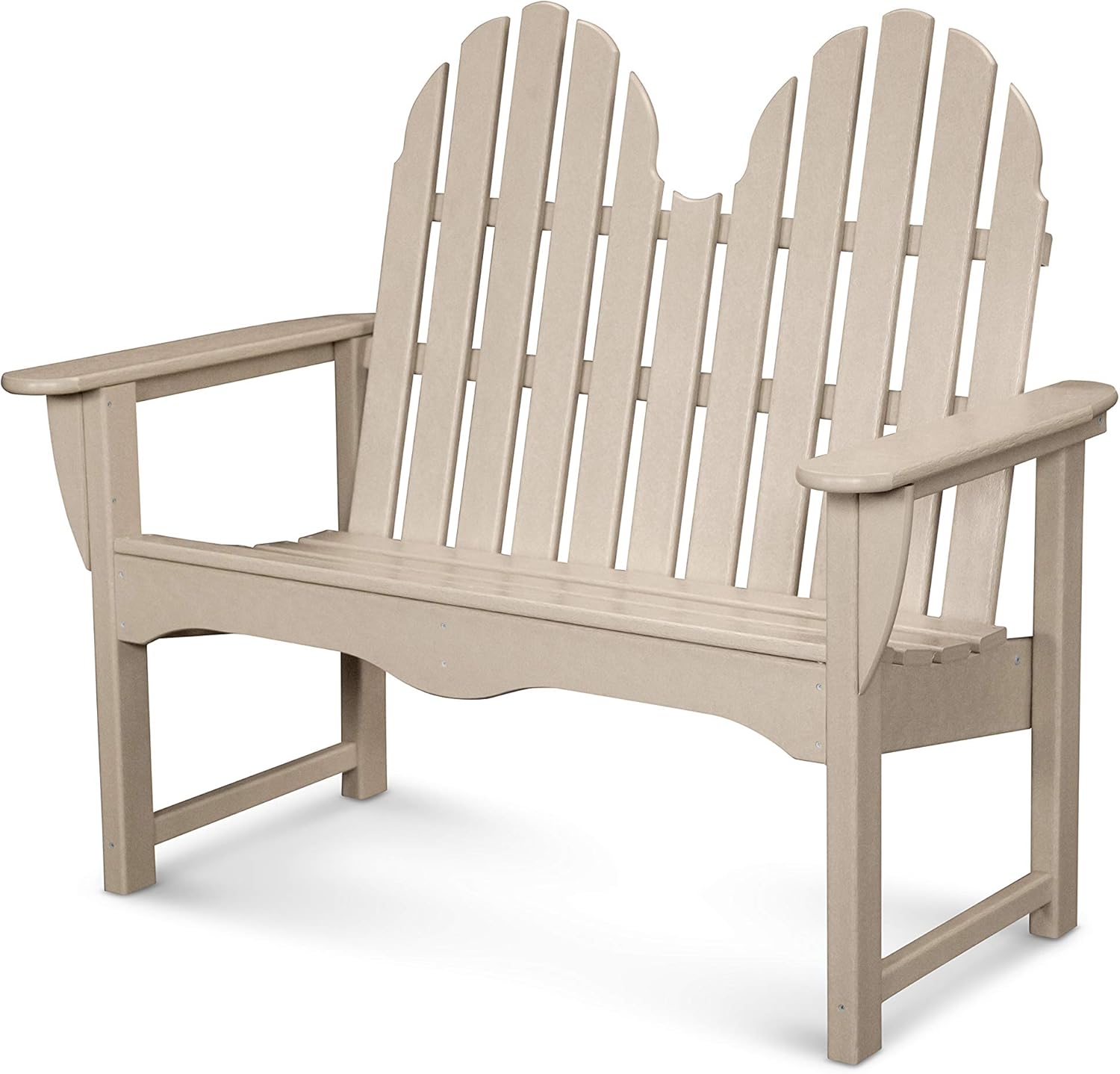 POLYWOOD® Classic Adirondack Bench, Black