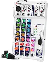 MESA DE SOM TARAMPS T 0504 STEREO FX MULTICOLOR - 5 CANAIS DE ENTRADA