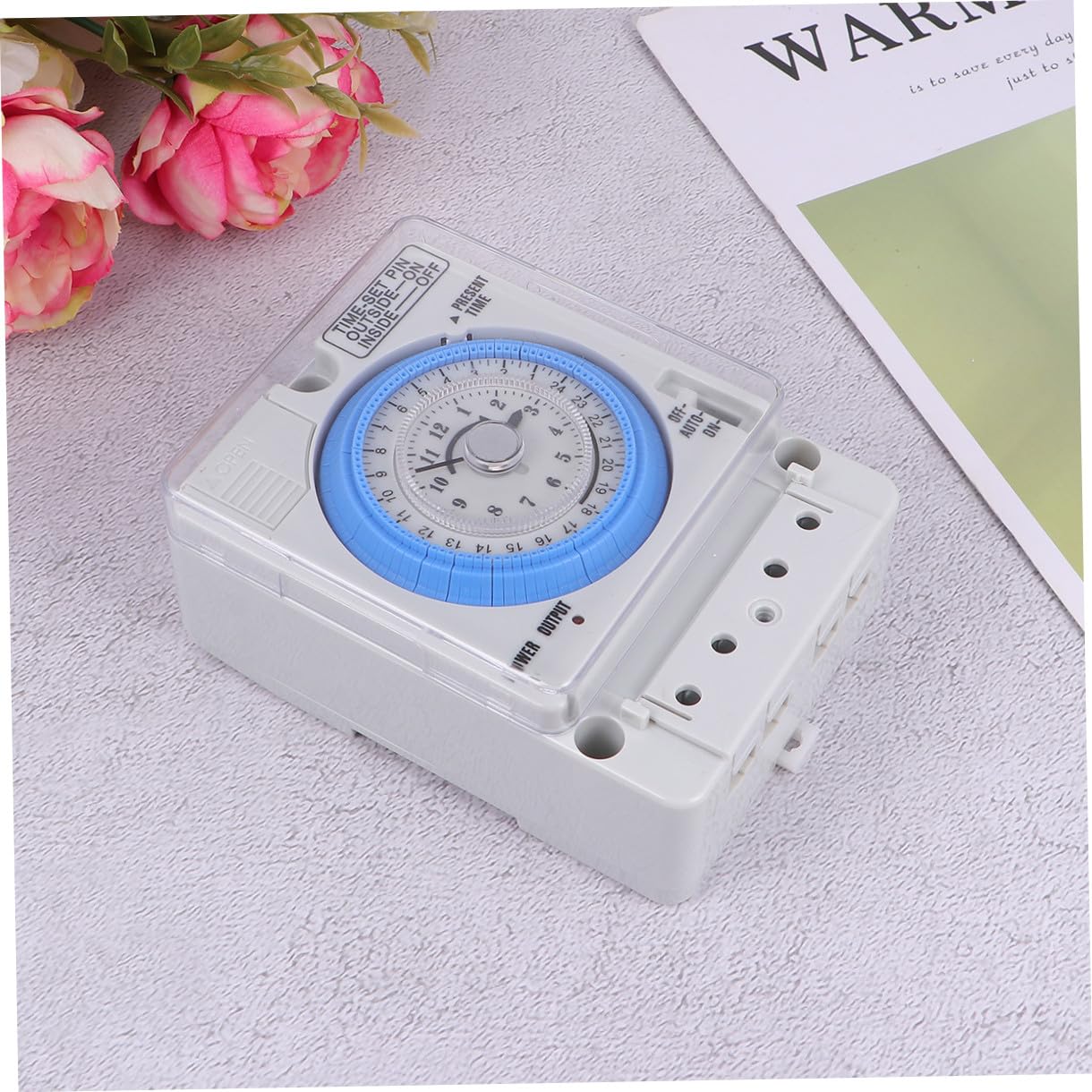 Mechanischer Küchentimer PC Weiß 110-230vac 16a für Küche