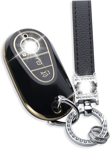 0BT59 for Mercedes Benz Key Fob Cover, Keychain Accessories for 2020 2021 2022 2