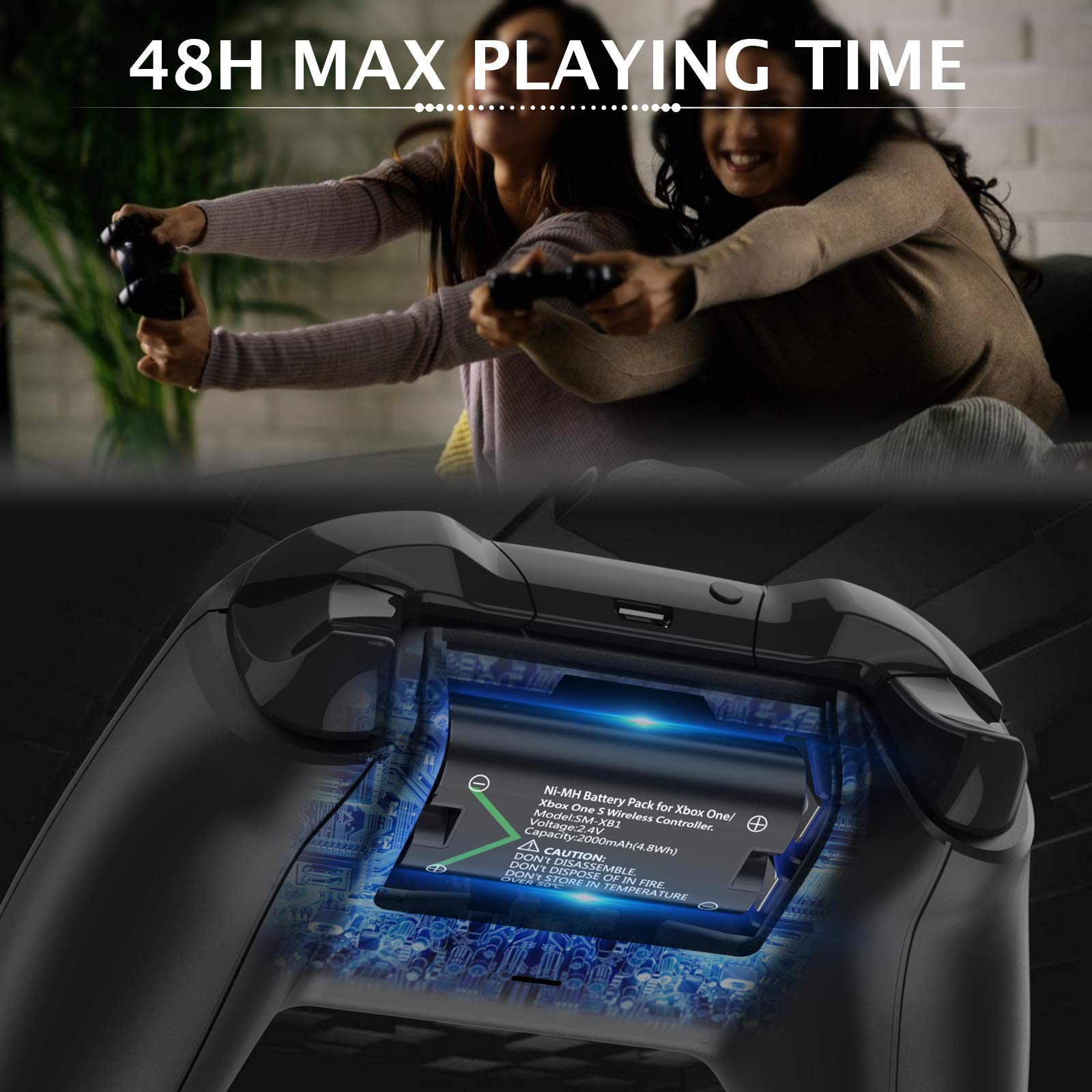 Smatree Controller Battery Compatible for Xbox Series XS/Xbox One/Xbox