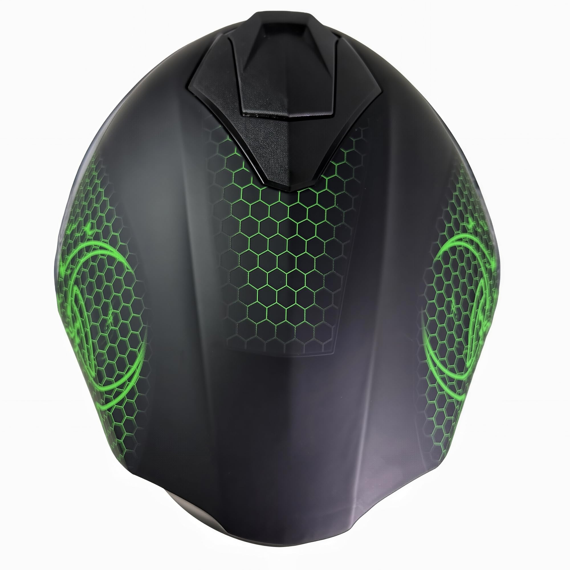 Kinder Integralhelm Bio-Hazard AHP – Motorradhelm für Kinder, ABS-Schale, robuster Kinderhelm für Downhill, Quad und Motocross, grün