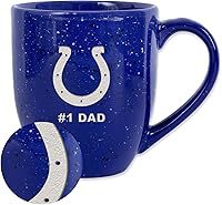 Vista 34 de Rico Industries NFL Football #1 Dad 16 oz Team Color Laser Engraved Ceramic Coffee Mug