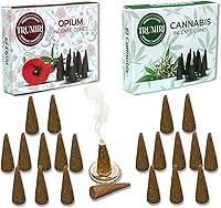 Vista 108 de TRUMIRI Incense Cones - Combo Pack of 20 Cone Incense - 10 Nag Champa + 10 Palo Santo - Insence Cones - Incense Cones Scented - Cone Incense Scents