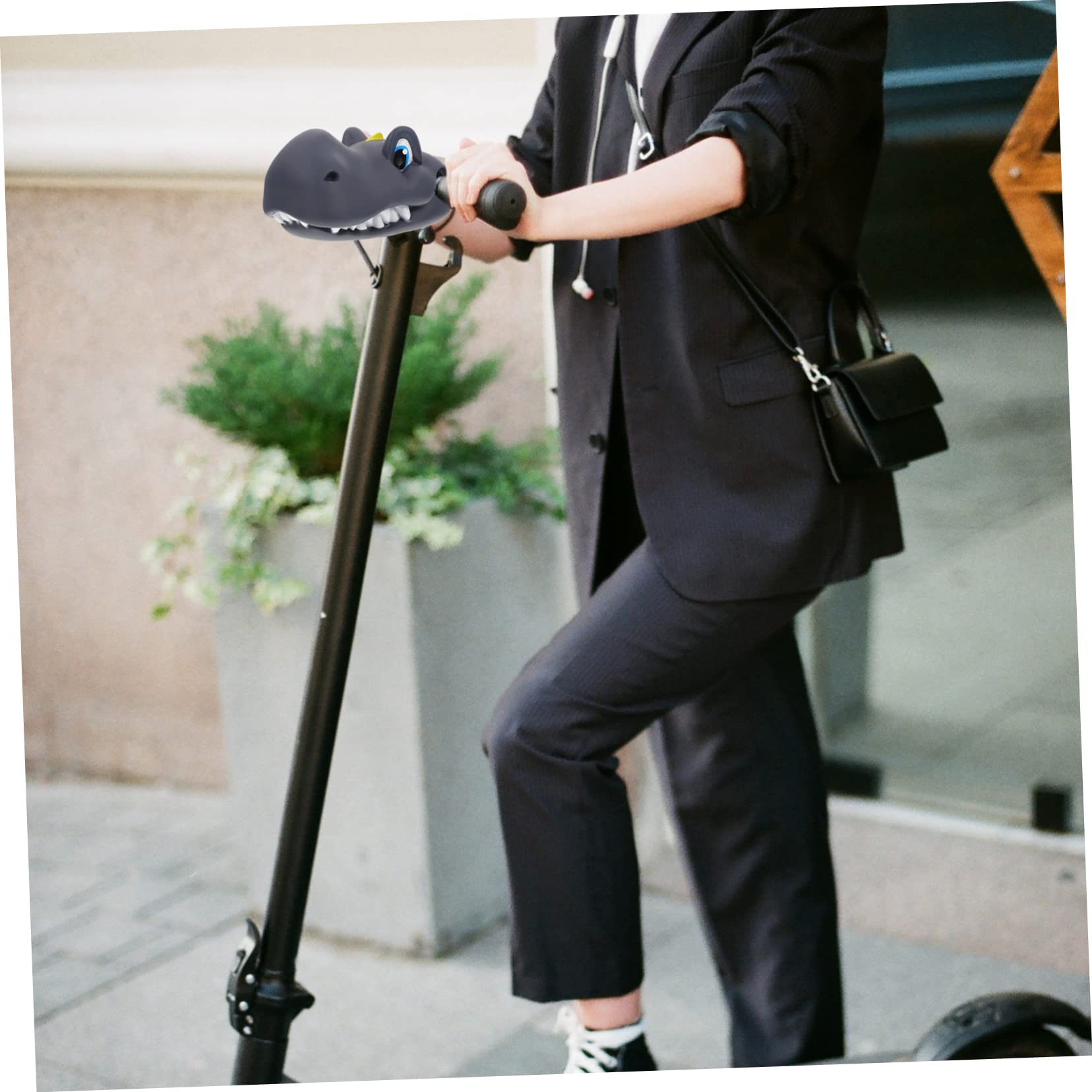 Décoration De Guidon Dinosaure En Silicone Pour Scooter, Accessoire De