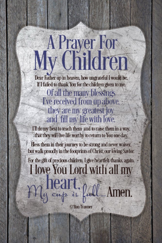 DexsaA Prayer For My Children...New Horizons Wood Plaque | Made in the USA