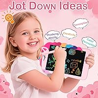 Vista 2 de Unicorn Toys Tableta de Escritura LCD para Niñas, Juguetes Coloridos para Niños Pequeños Tablero de Dibujo, Juguetes Educativos para Niños