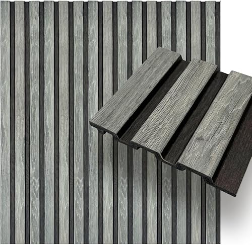 Miniatura 2 de Paneles de pared 3D Concord  Muestra - Nogal  4 x 4 pulgadas  Paneles impermeables  CO900-70