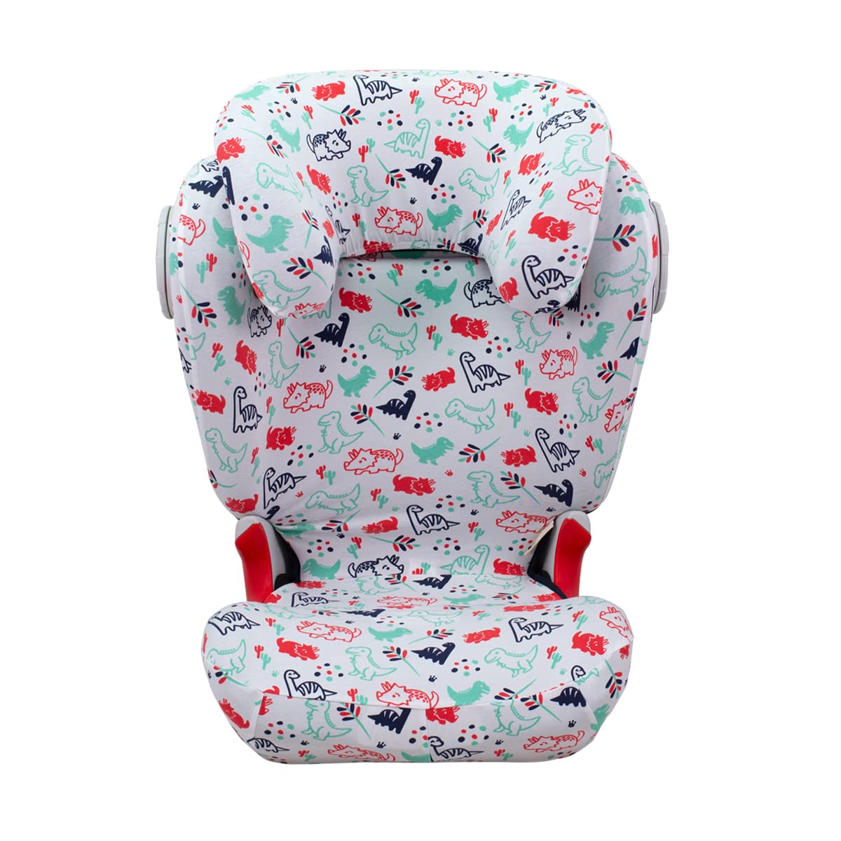 JYOKO KIDS Bezug kompatibel mit Römer KIDFIX II XP SICT, kidfix 2 S, Kidfix Z - Line (DINO PARTY, OHNE AUGE)