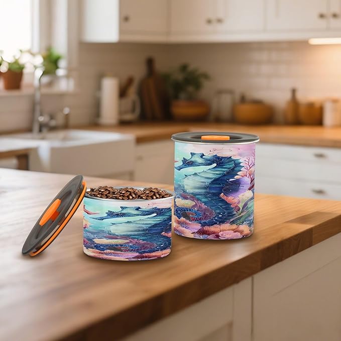 Almacenador de Alimentos ALAZA Seahorse Coral Reef 17 oz Acero Inoxidable miniatura 2