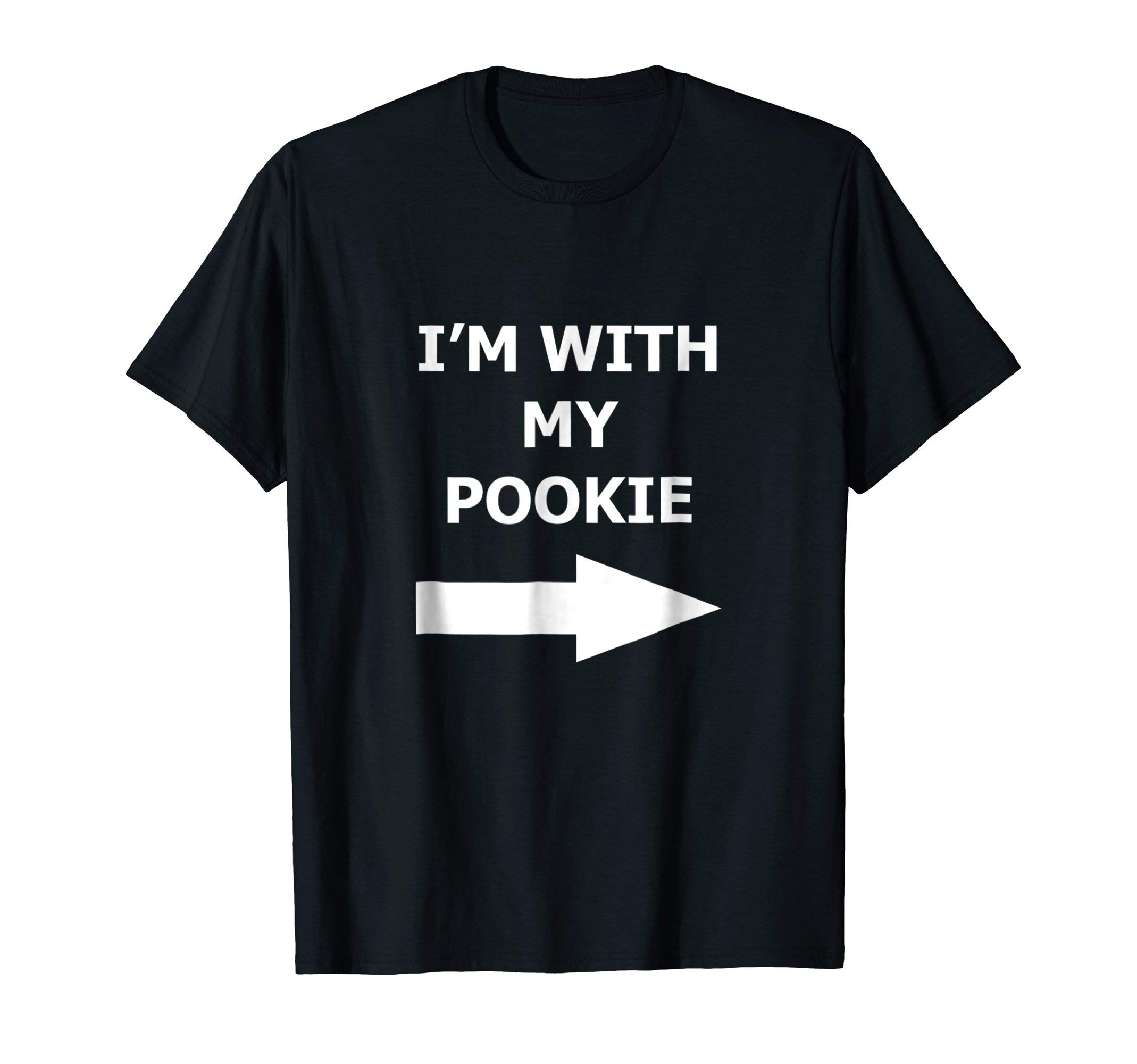 Tway ApparelI'm With My Pookie Funny Couple Shirt Left Arrow T-ShirtOEKO-TEX STANDARD 100