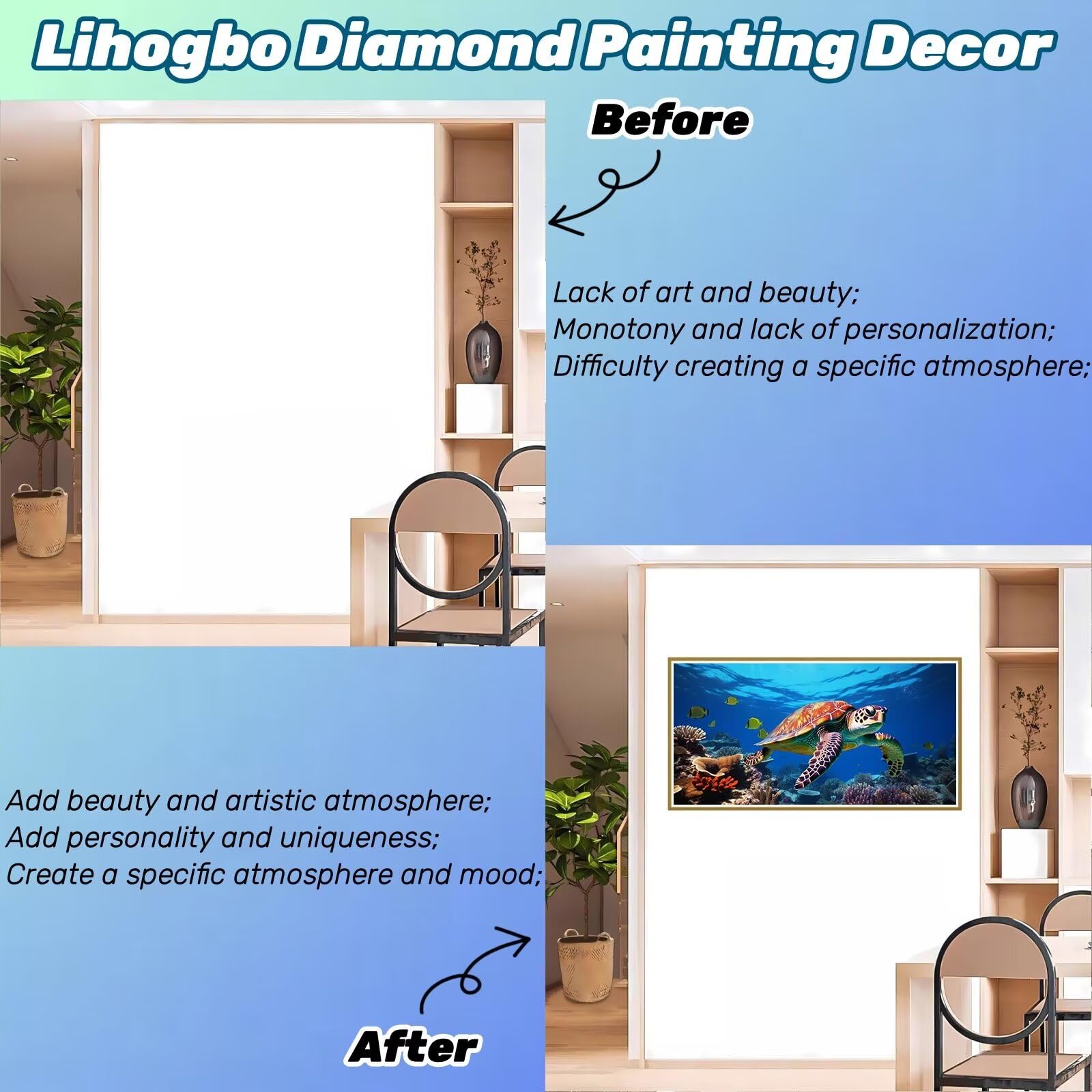 5D DIY Diamond Art Painting Kit Completo, Anime Pittura Diamante, Mosaico Bambini Ricamo a Punto Croce Strass Kit Pittura, Diamante Painting per Adulti Decorazioni Casa(Animali Polpo,45x90cm)-T64