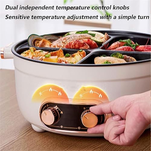 Miniatura 2 de Olla Gerente De Cuatro Puestos, Olla eléctrica de gran capacidad integrada antiadherente de cuatro rejillas multifuncionales, olla caliente de