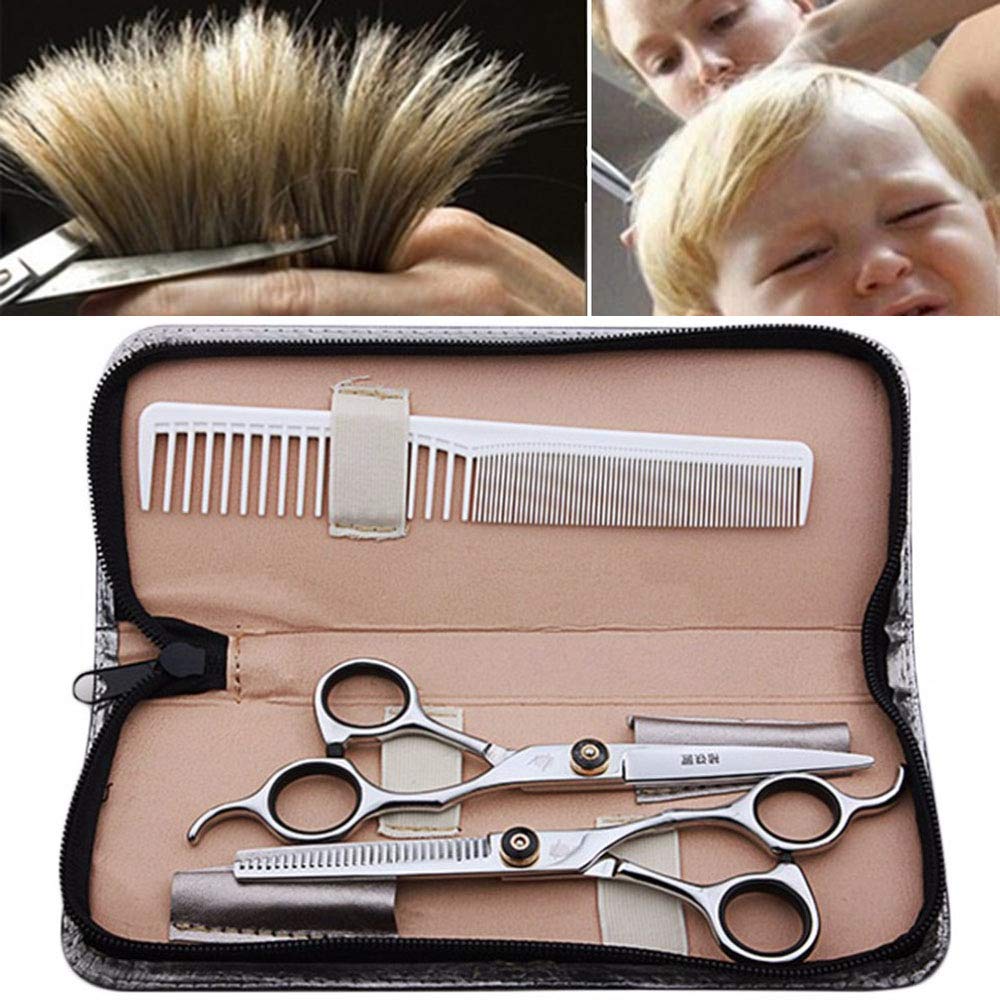 CHDHALTD Hairdresser Scissors Set,Hair Cutting Scissors,Hair Scissors,Professional Barber Hair Cutting Thinning Shears,Stainless Steel Flat Teeth Blades Styling Tools
