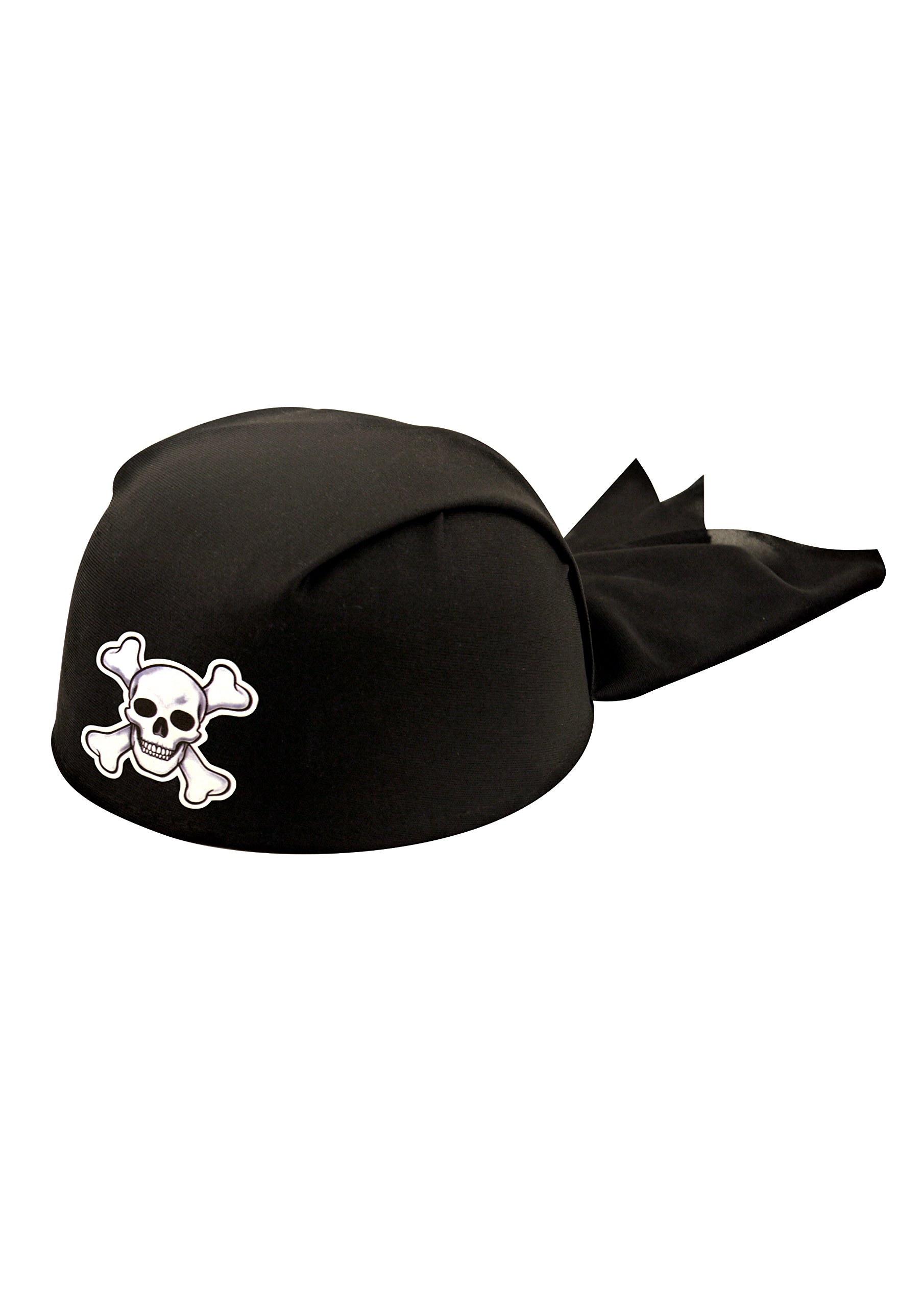 Henbrandt Black Hat Bandana Pirates Fancy Hat Crossbones Skull Head Wear Party Accessory Kids 17Cm