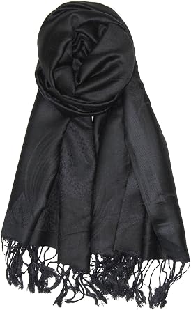Achillea Two Tone Floral Roses Reversible Pashmina Scarf Shawl Wrap Stole for Women