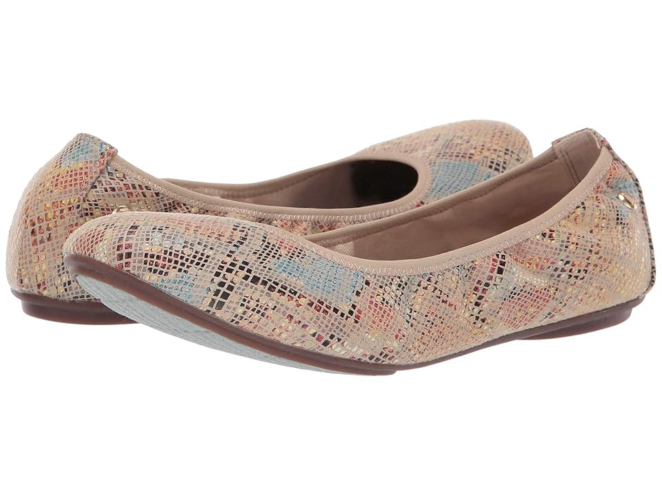 

Hush Puppies Chaste Ballet (Sand Multi Leather) Women's Flat Shoes, Brown