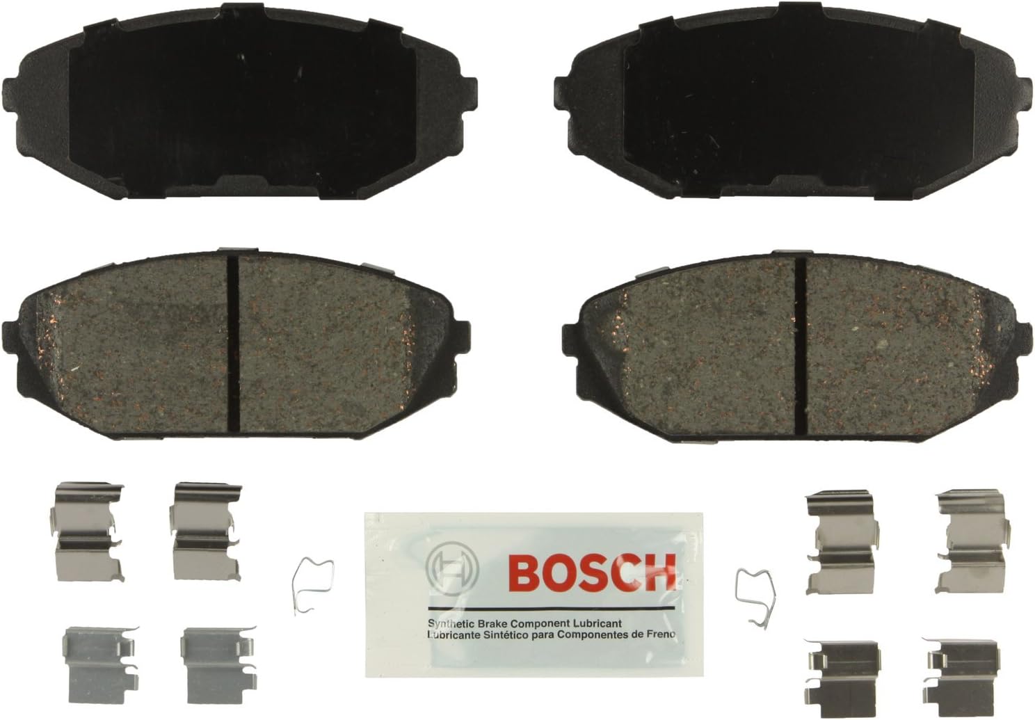 BOSCH BE793H Blue Ceramic Disc Brake Pad Set With Hardware - Compatible With Select Acura MDX; Honda Odyssey; FRONT
