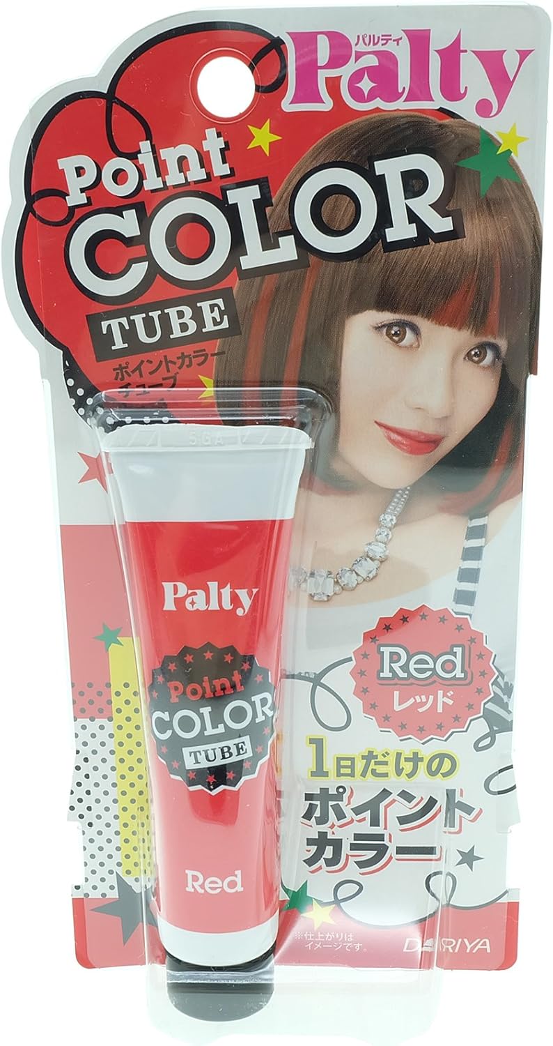 Amazon パルティ ポイントカラーチューブ レッド 15g パルティ おしゃれ染め 通販