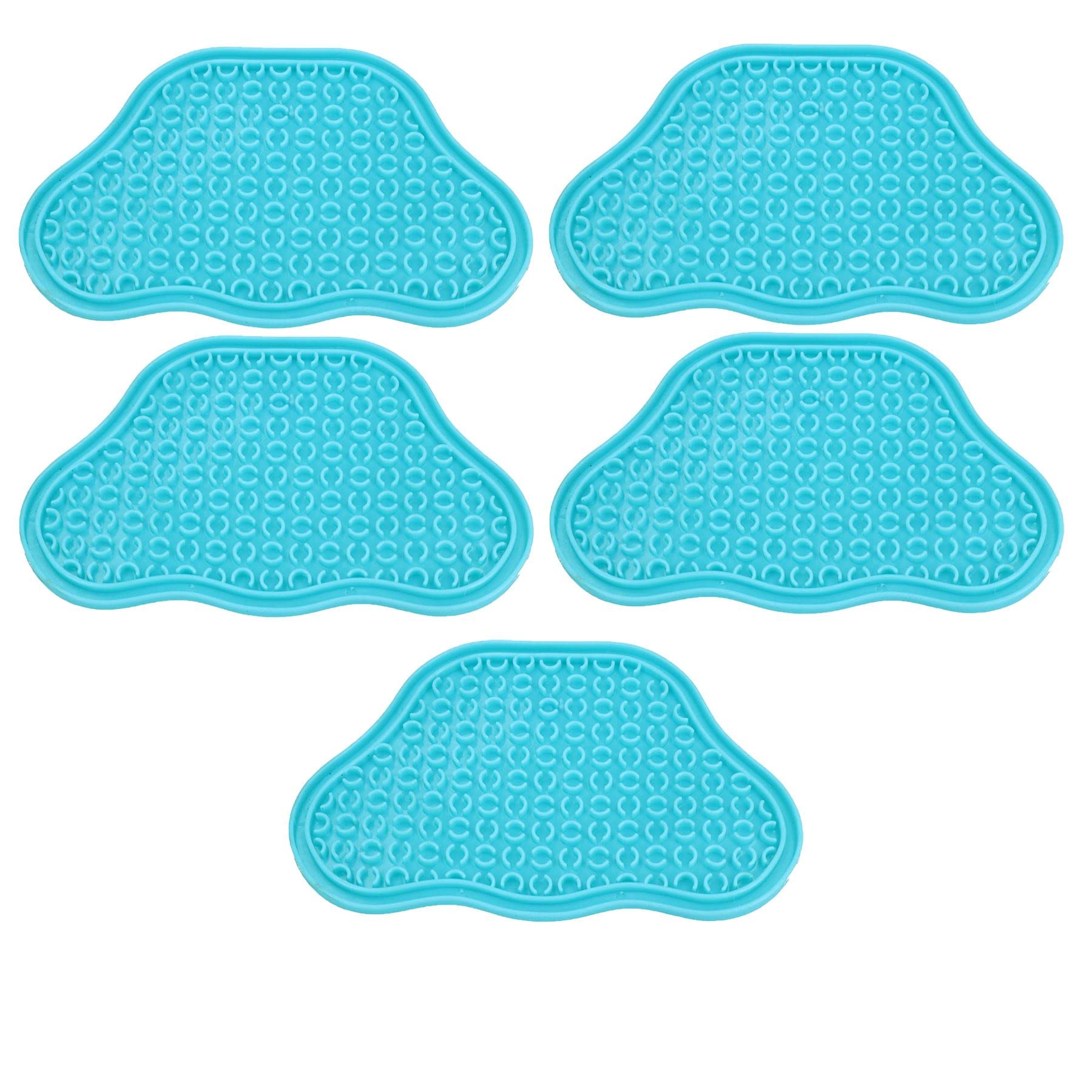 Tapis interactifs pour chien à lécher lentement ventouses AB Tools bleu x5