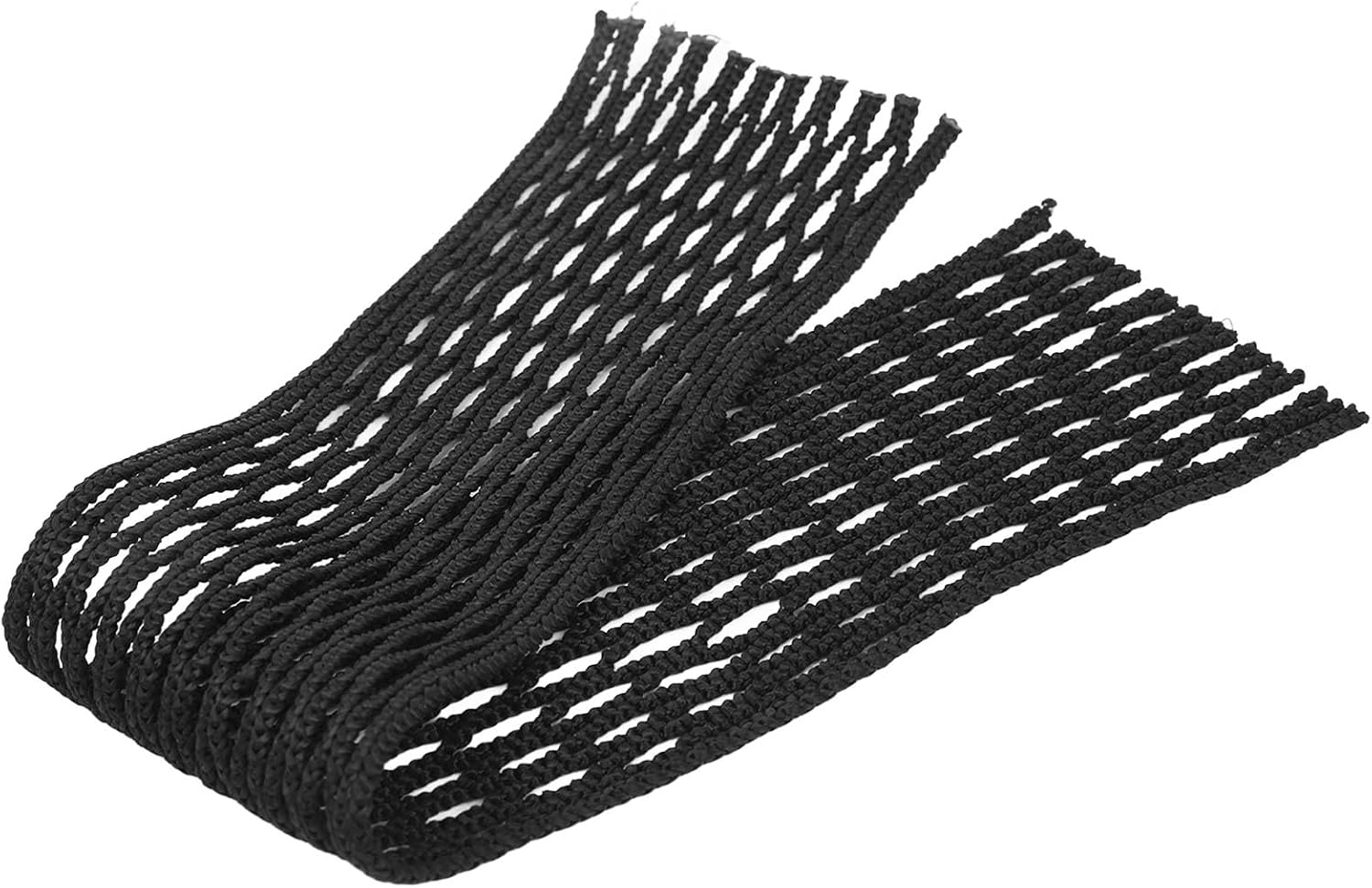 Lacrosse Mesh String Kit Premium Black Nylon Wear Proof Lacrosse Mesh Piece Woven String for Lacrosse Stick Replacement Accessory