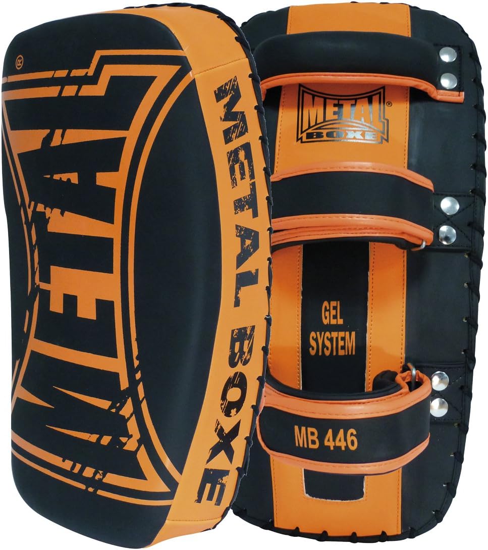 Metal mb446 Boxing Focus Pads 'Unisex Adult Boxing Black/Orange, Size M