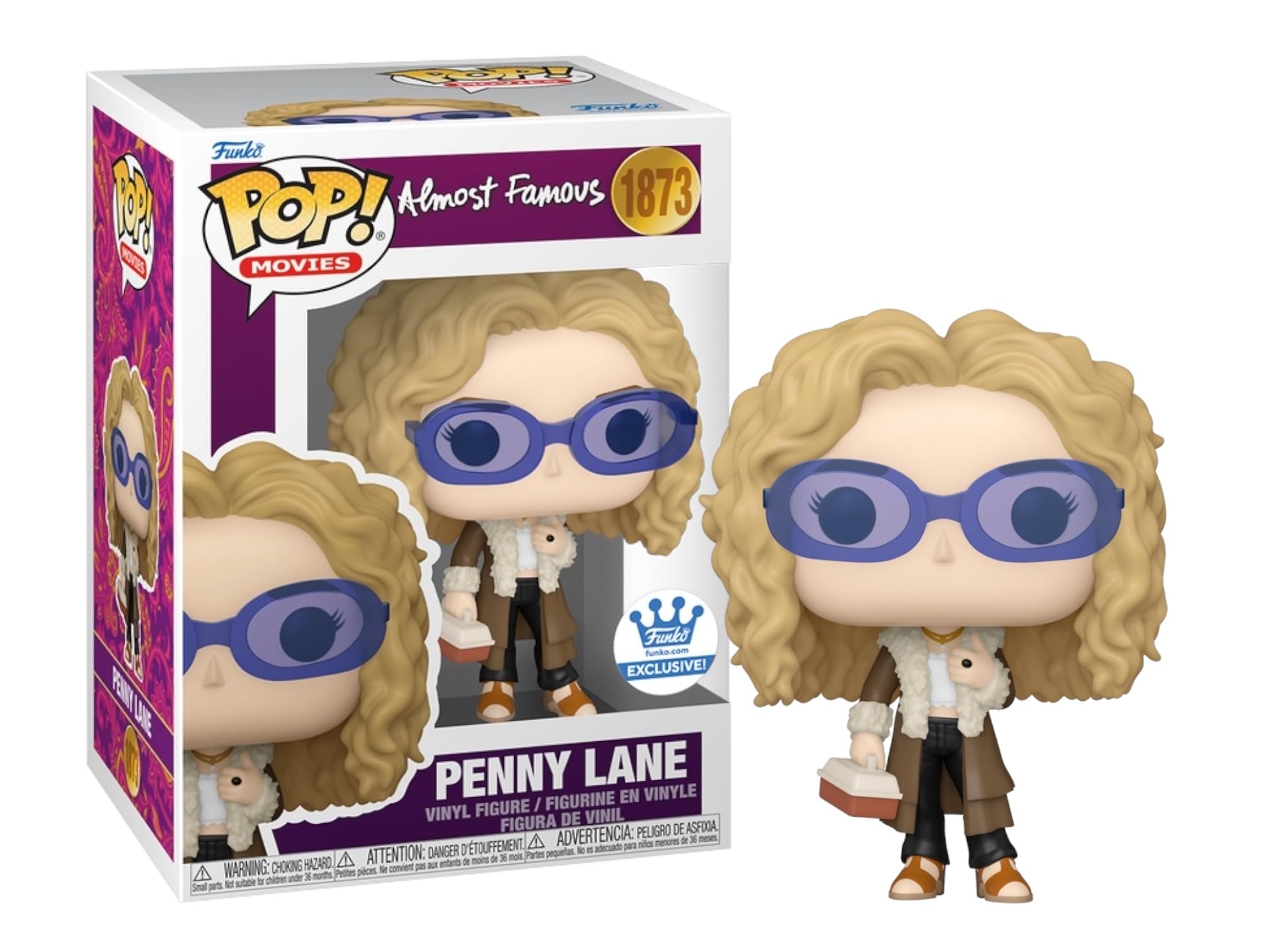 Funko POP! Movies Almost Famous Penny Lane #1873 - Figura in vinile | Funko. com esclusivo, ca. 10,16 cm di altezza, collezione quasi famosa, personaggio di cerotto, POP! Serie di film