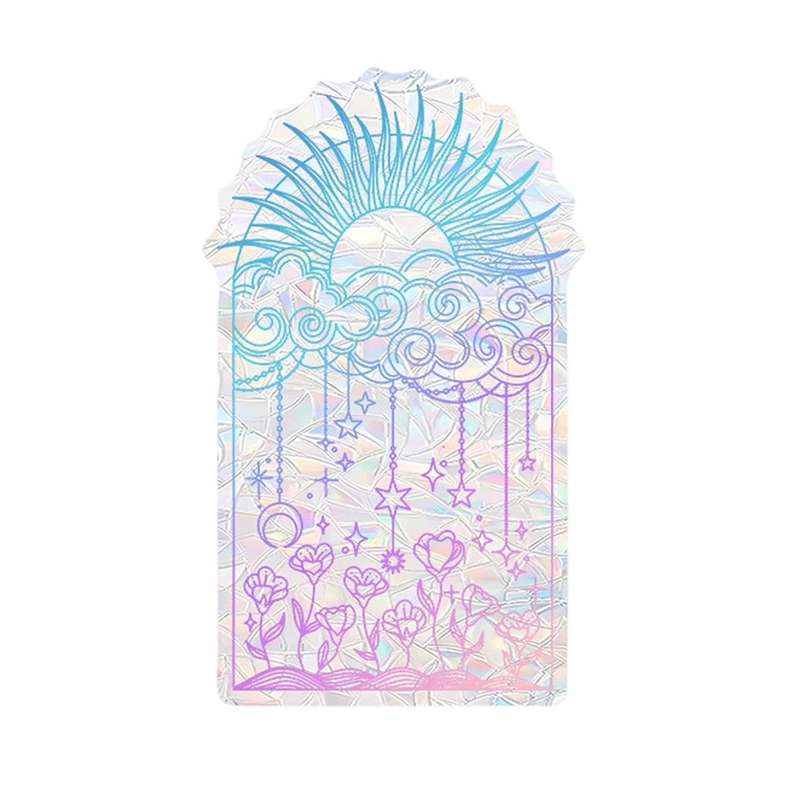 sugerou Prism Rainbow Window Sticker, Electrostatic Reusable Glass Decal – No-Glue Light Catcher for Home G