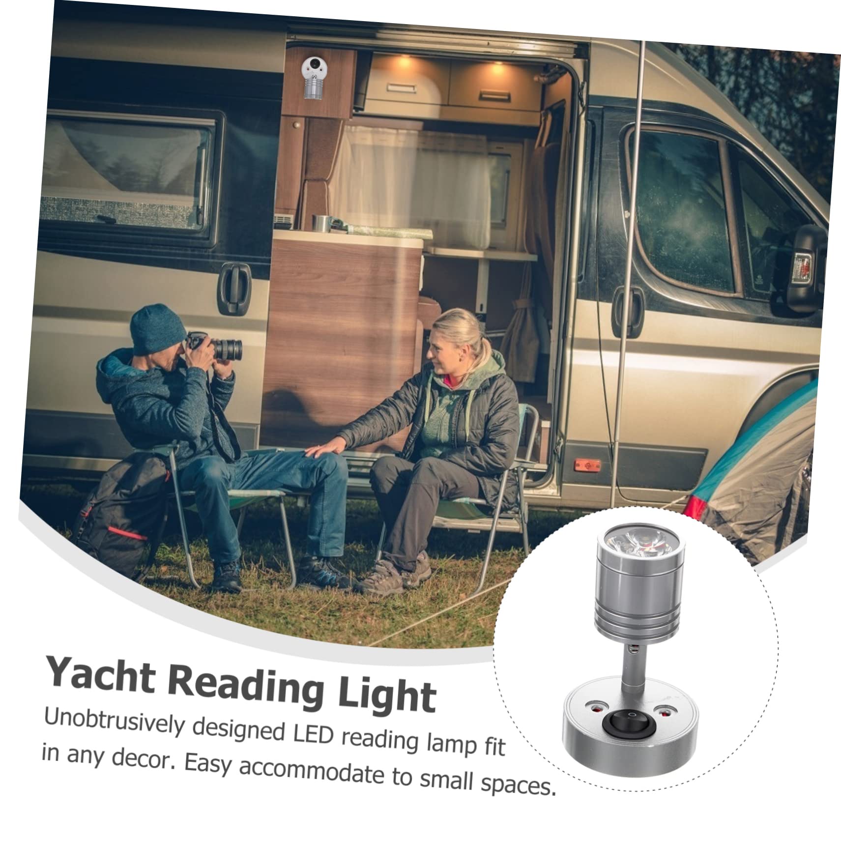 MAGICLULU Lampada LED 3W per RV e Campeggio Distribuzione Omogenea della Luce in Alluminio Anticorrosione