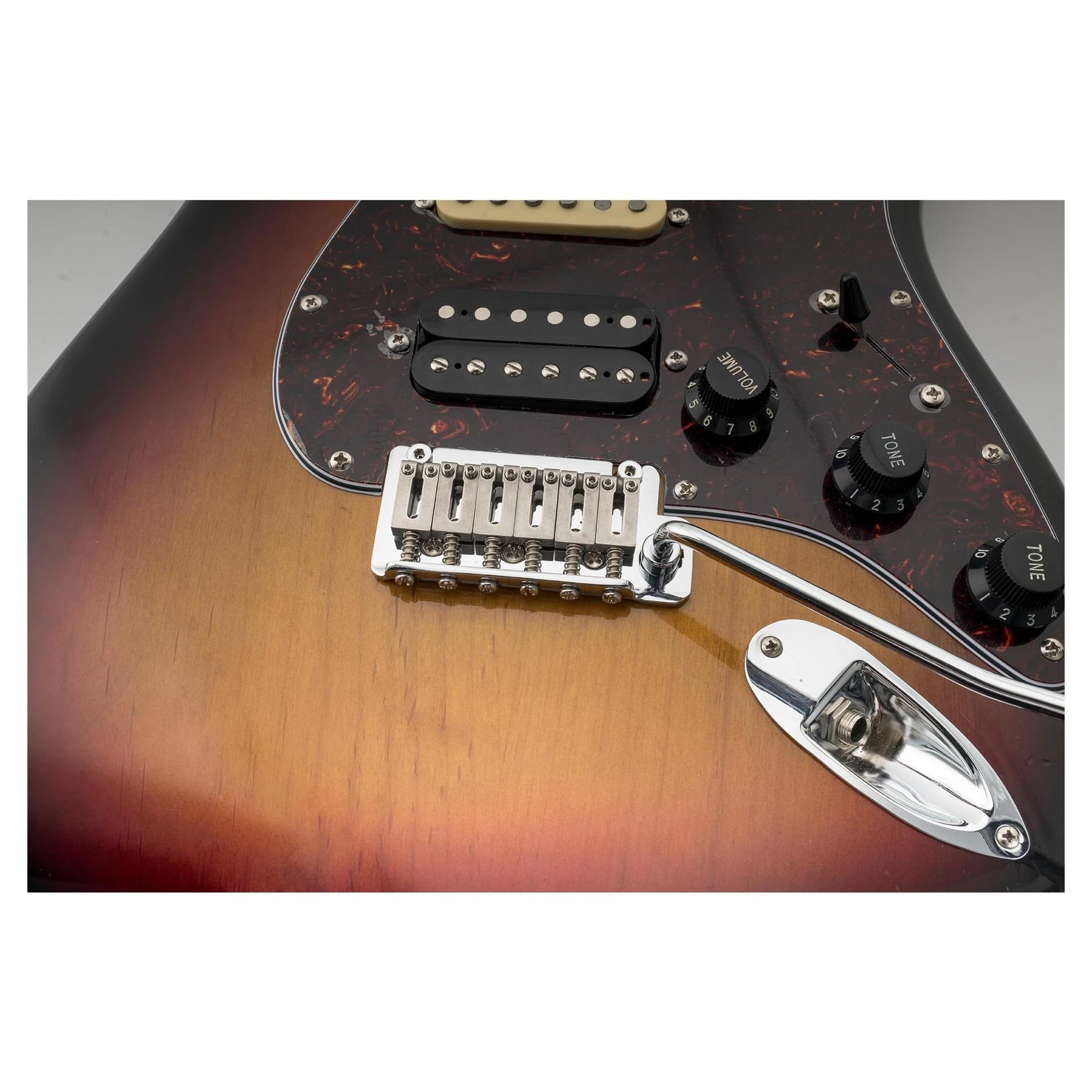 Puente Trémolo De Guitarra De Doble Perno Silla De Montar De Acero De 52.5mm Bloque Completo Adecuado Para Guitarras Eléctricas | Puente de guitarra(Chrome)