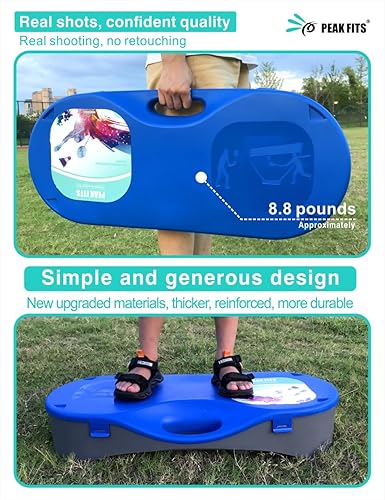 Miniatura 2 de Juego completo de bádminton para patios traseros, red portátil, 4 raquetas, 4 volantes, red de 10 x 5 pies, base de almacenamiento, combo de patio