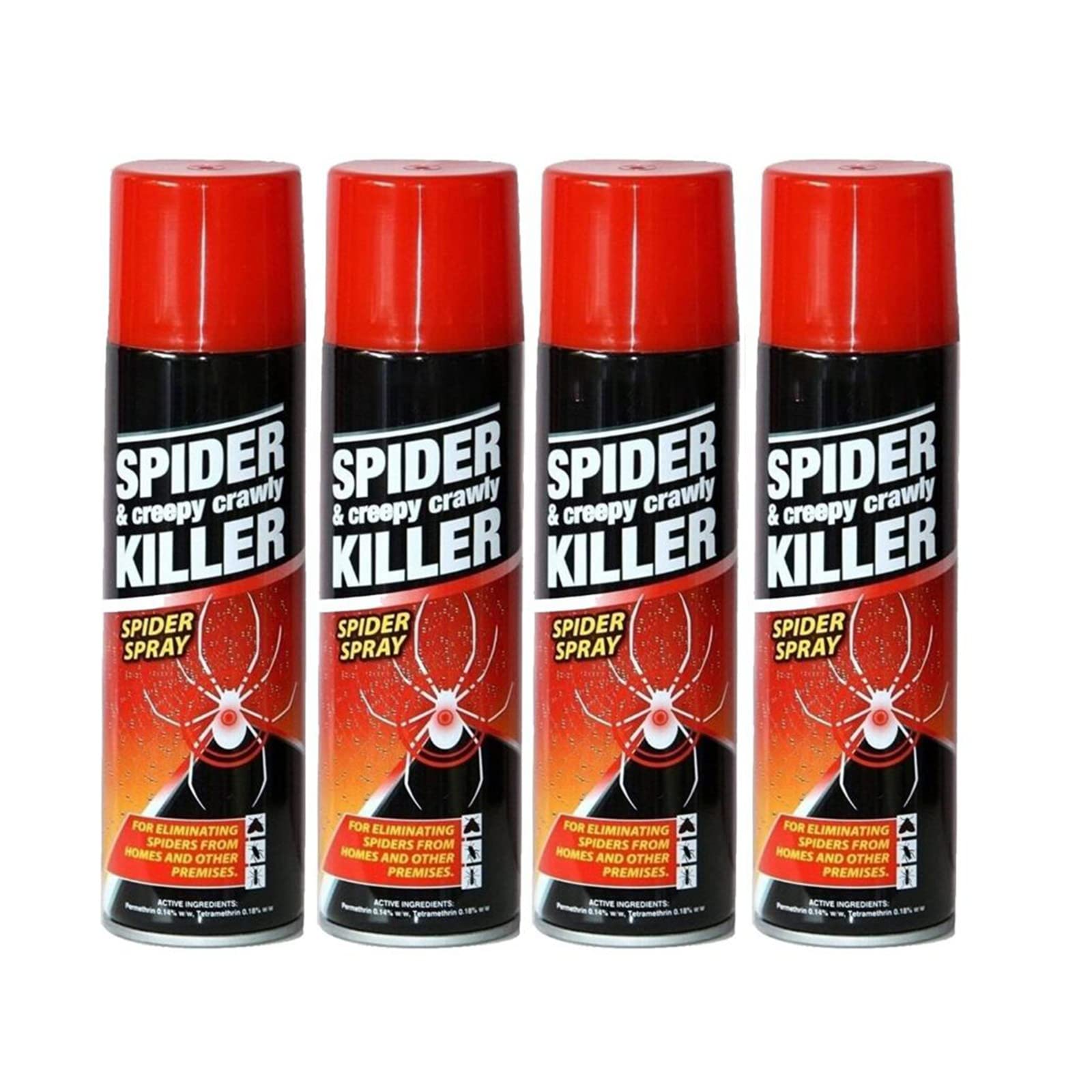 PNJB, Spider & Creepy Crawly Insect Killer Spider Spray, No More Spiders, Spider Killer Spray, Destroying All Indoor Spider Infestations Fast, Spider Repellent Spray 200ml (4 PCS)